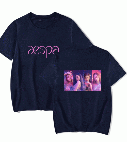 Aespa Member Photo Collage T-Shirt